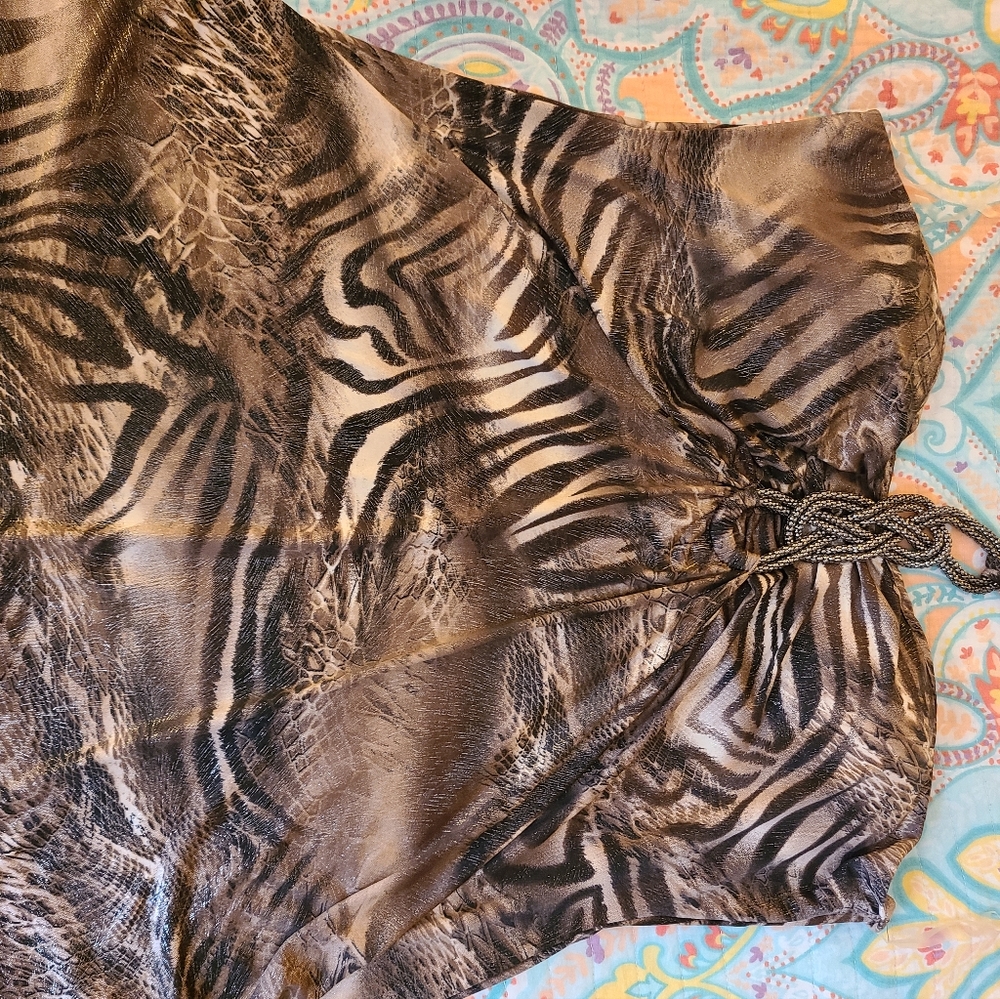 Animal print top